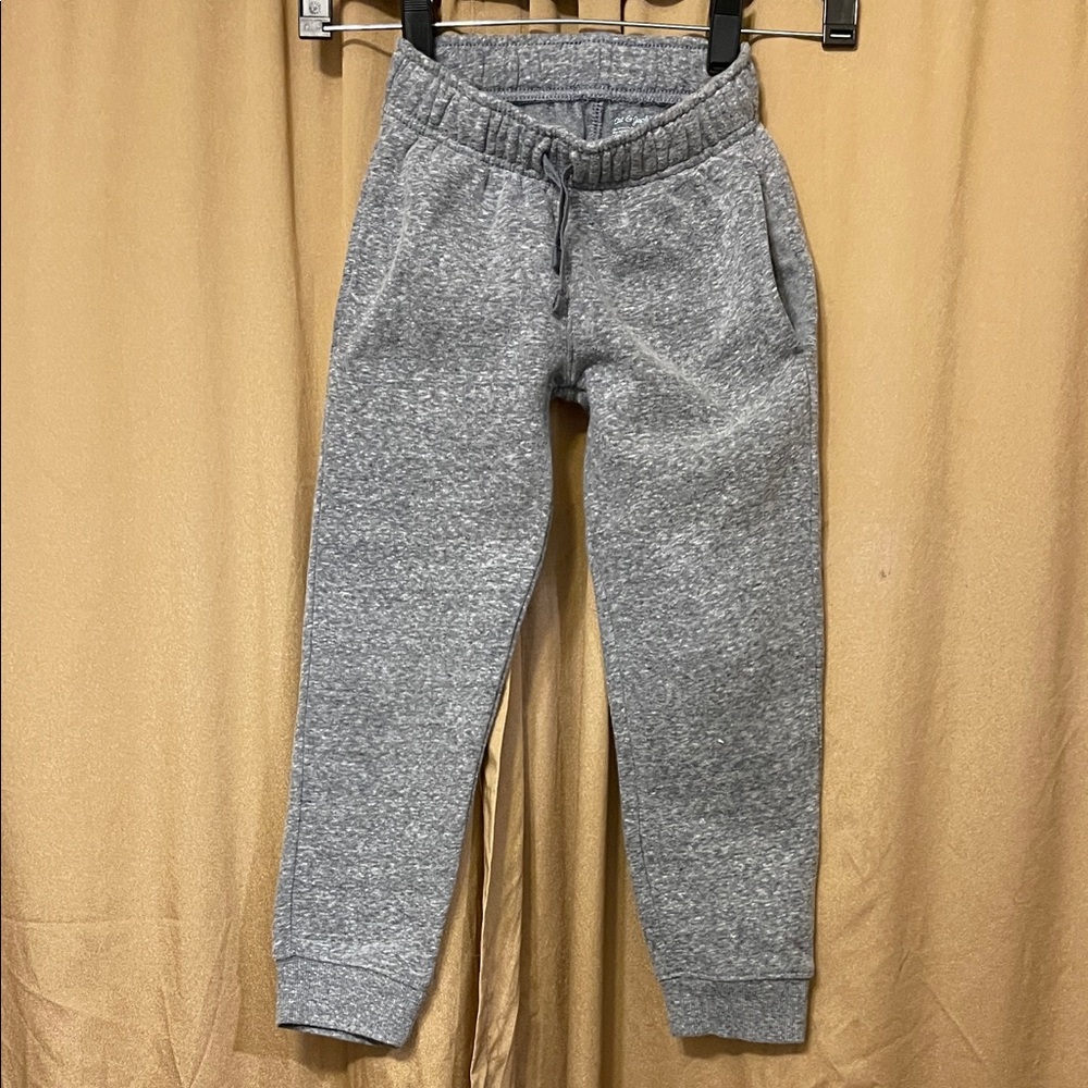 Cat & Jack Gray Boy’s XS Sweatpants Funct  Drawstring Excellent Cond No Damage